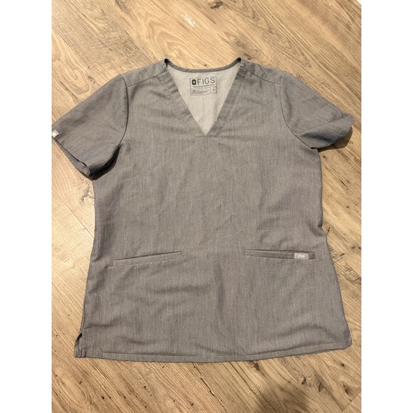 Figs Technical Scrubs Set Top Pants Gray Size M - Picture 8 of 16